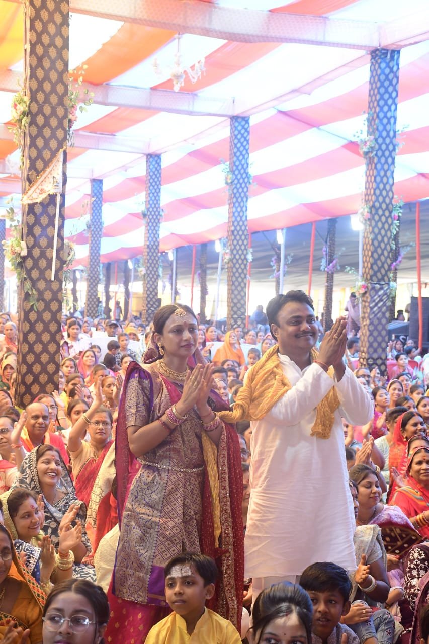 शिव महापुराण कथा का नवां दिवस पूर्ण आस्था और आध्यात्मिक ऊर्जा के साथ विश्राम को पहुँचा – समूचा नगर हुआ शिवमय