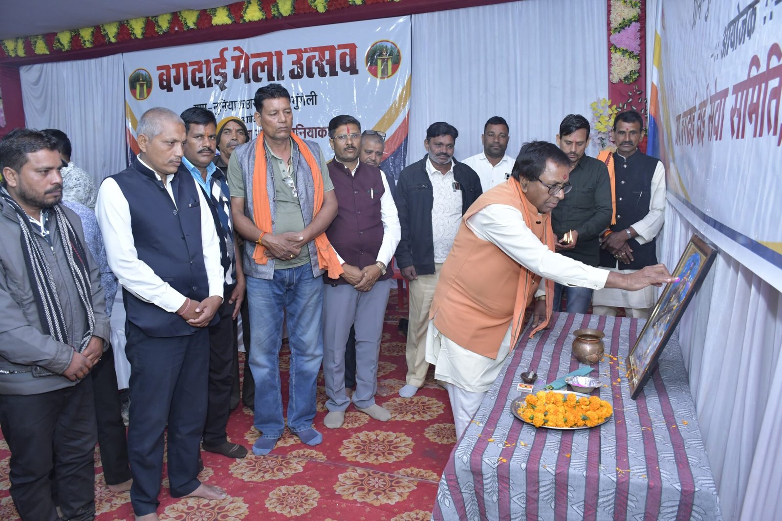 बागदाई मेला के प्रथम दिन जनपद अध्यक्ष रामकमल सिंह परिहार रहे मुख्य अतिथि