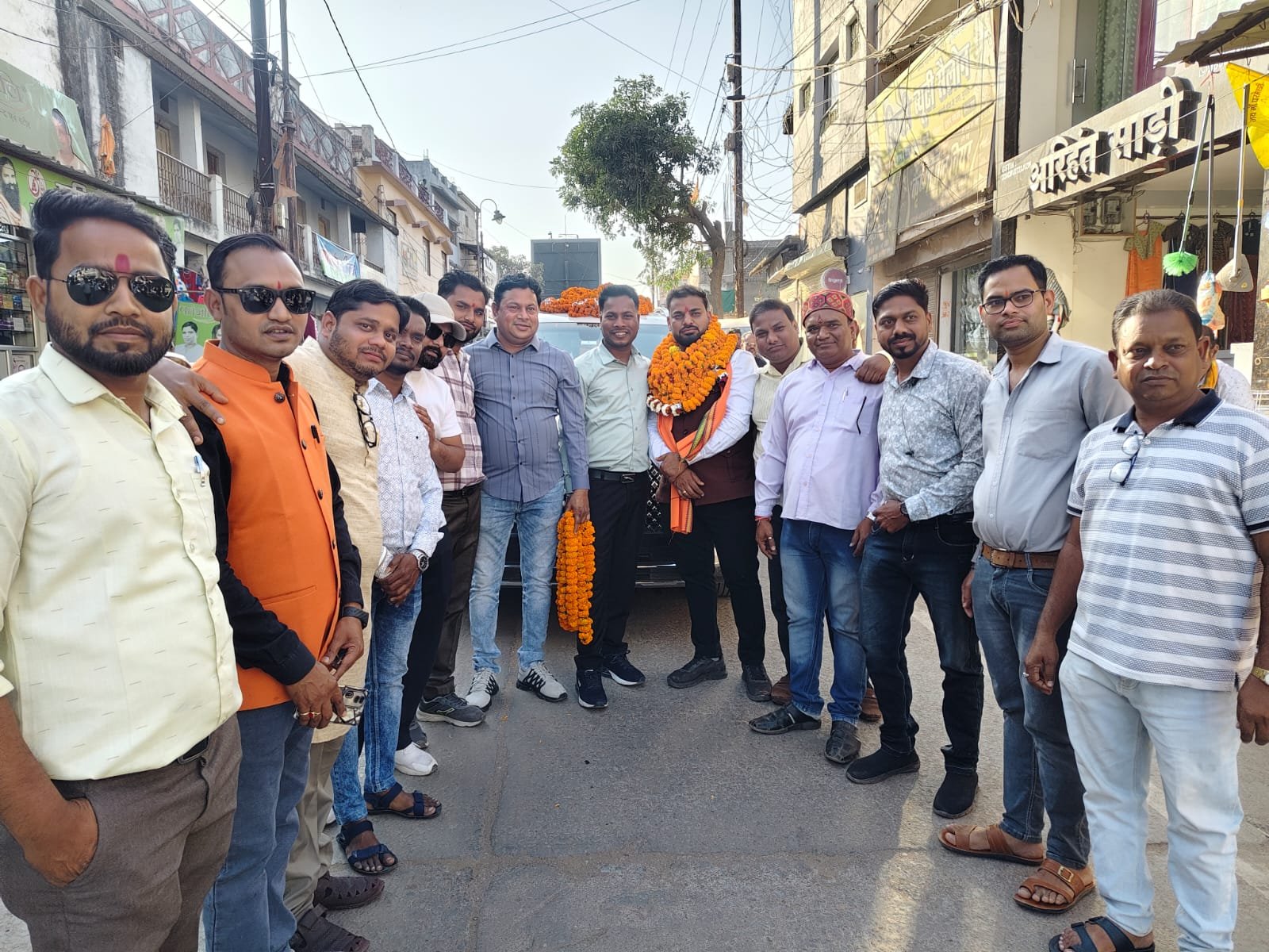 भाजपा युवा मोर्चा जिलाध्यक्ष राकेश साहू के प्रथम आगमन होने पर देवांगन समाज सहित विभिन्न सामाजिक संगठन के लोगों ने किया स्वागत