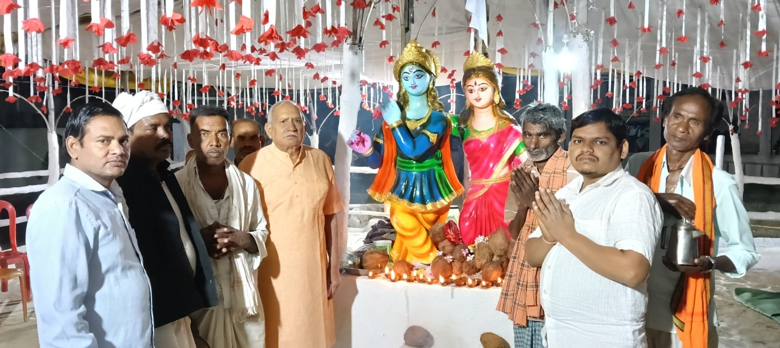 महाराणा प्रताप वार्ड में 11 दिवसीय भव्य रहस कार्यक्रम का शुभारंभ, क्षेत्र में भक्तिमय माहौल